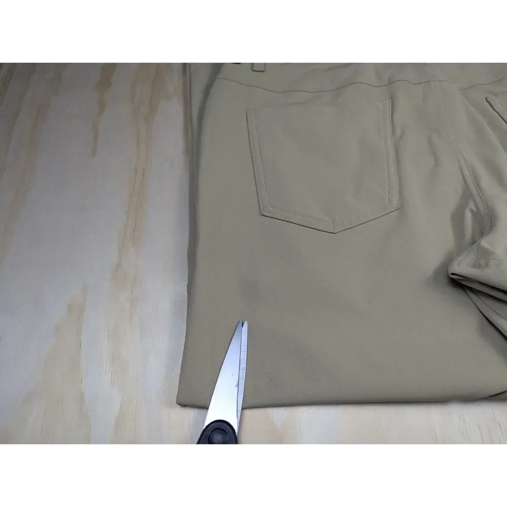 Lululemon Men's 34 ABC 5-Pocket Pant Khaki Tan Warpstreme Flawed